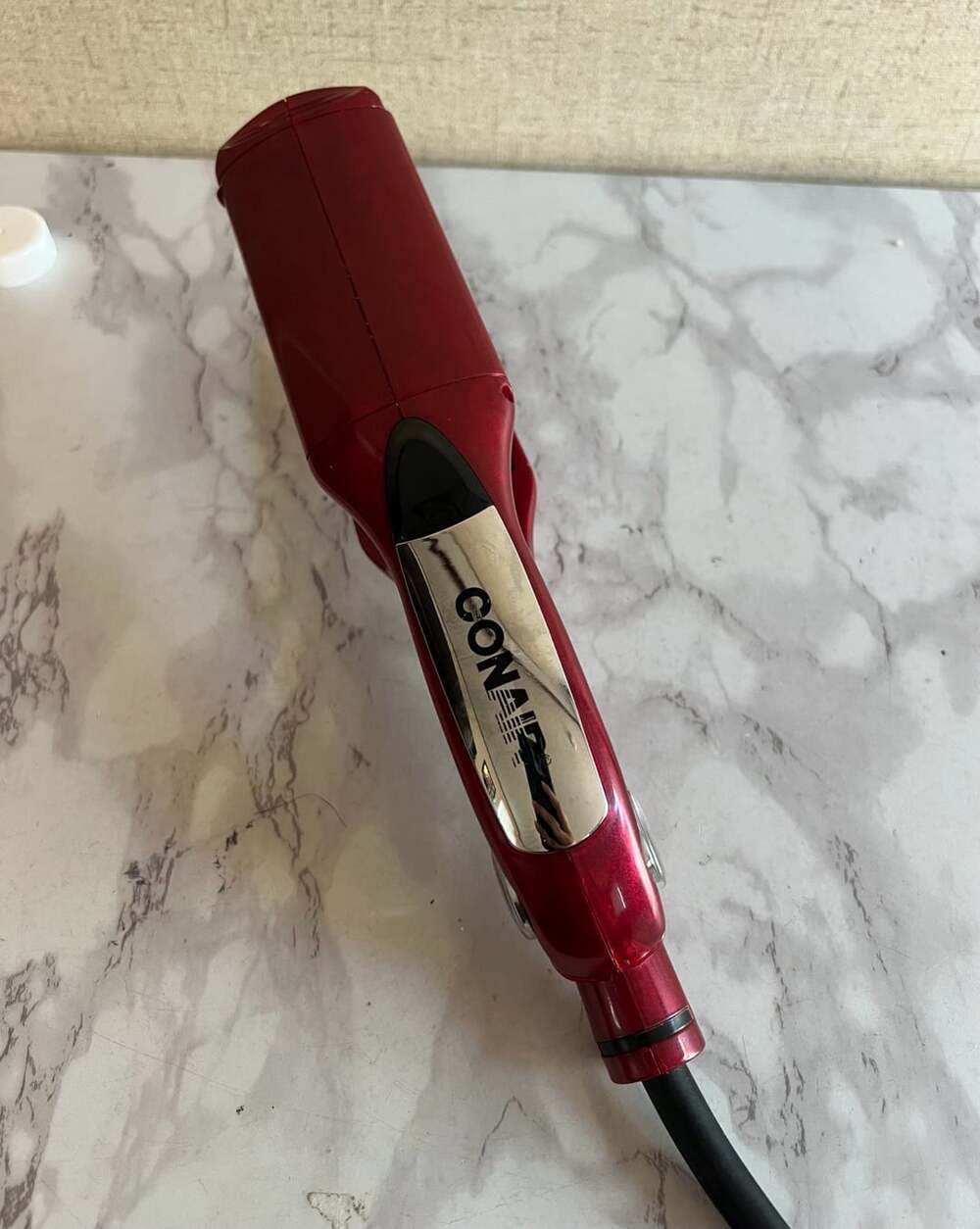 Conair Tourmaline Ceramic Flat Iron Red Hair Straightener